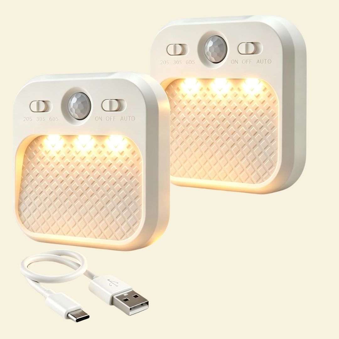 Smarte Bevegelsessensor LED-lamper - Trådløse oppladbare nattlys for hjemmet