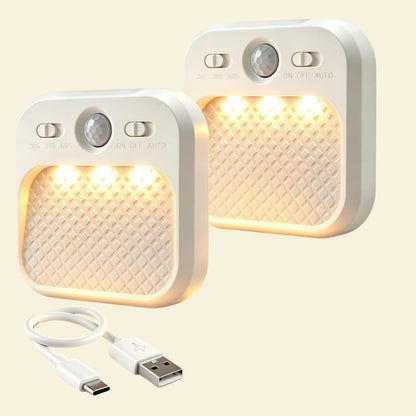 Smarte Bevegelsessensor LED-lamper - Trådløse oppladbare nattlys for hjemmet