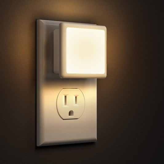 Kompakt Stikkontakt Nattlys - Energieffektiv LED-lampe med integrert lyssensor